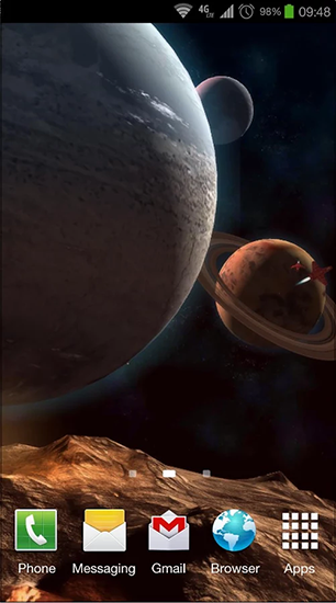 Planetscape 3D - scaricare Spazio sfondi animati per Android di cellulare gratuitamente.