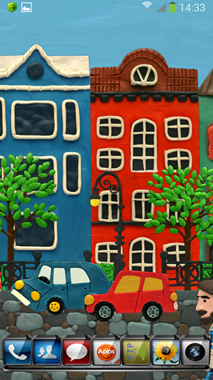Plasticine town - scaricare Paesaggio sfondi animati per Android di cellulare gratuitamente.