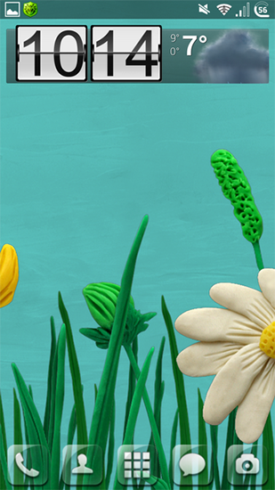 Plasticine flowers - scaricare sfondi animati per Android 1 di cellulare gratuitamente.