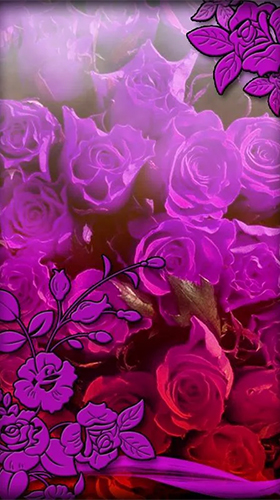 Scaricare Purple flowers — sfondi animati gratuiti per l'Android su un Desktop. 