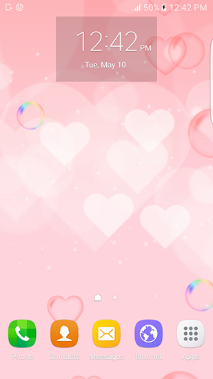 Scarica gratis sfondi animati Purple and pink love per telefoni di Android e tablet.