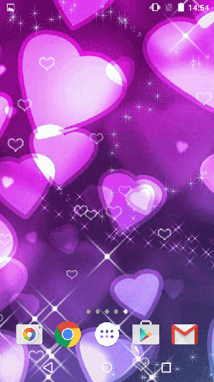 Purple hearts - scaricare sfondi animati per Android 7.0 di cellulare gratuitamente.