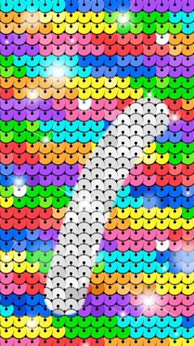Scaricare Rainbow sequin flip — sfondi animati gratuiti per l'Android su un Desktop. 