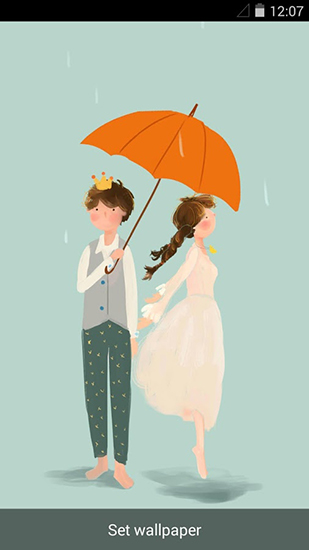 Rainy romance - scaricare  sfondi animati per Android di cellulare gratuitamente.