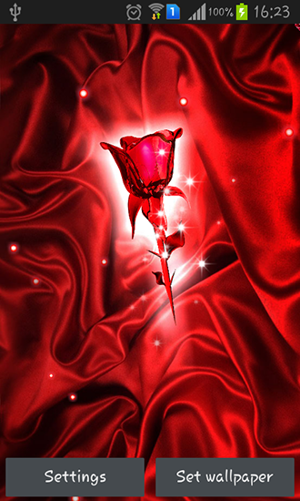 Rose crystal - scaricare Fiori sfondi animati per Android di cellulare gratuitamente.