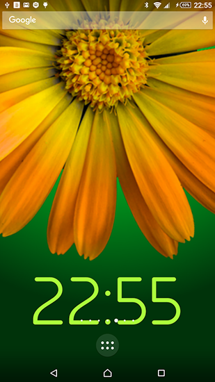 Rotating flower - scaricare Con orologio sfondi animati per Android di cellulare gratuitamente.