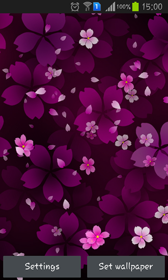 Sakura falling - scaricare  sfondi animati per Android di cellulare gratuitamente.