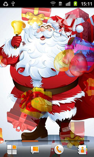 Scarica gratis sfondi animati Santa Claus per telefoni di Android e tablet.