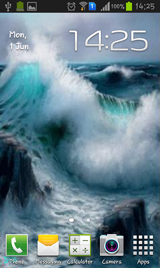 Sea waves - scaricare Paesaggio sfondi animati per Android di cellulare gratuitamente.