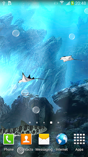 Scaricare Sharks 3D by BlackBird Wallpapers — sfondi animati gratuiti per l'Android su un Desktop. 