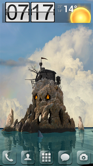 Skull island 3D - scaricare sfondi animati per Android 1 di cellulare gratuitamente.