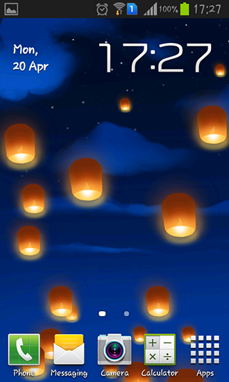 Sky lanterns - scaricare sfondi animati per Android 4.2.1 di cellulare gratuitamente.