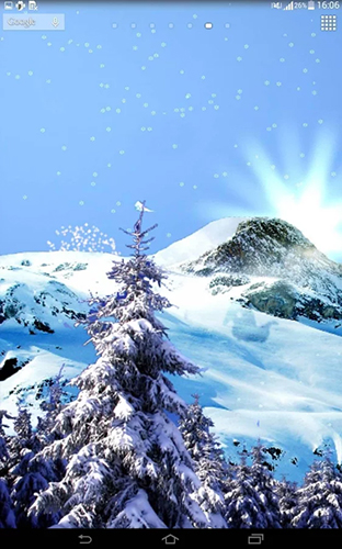 Scaricare Snowfall by Top Live Wallpapers Free — sfondi animati gratuiti per l'Android su un Desktop. 