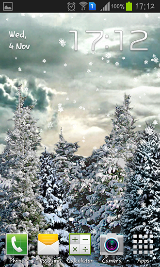 Scarica gratis sfondi animati Snowfall by Kittehface software per telefoni di Android e tablet.