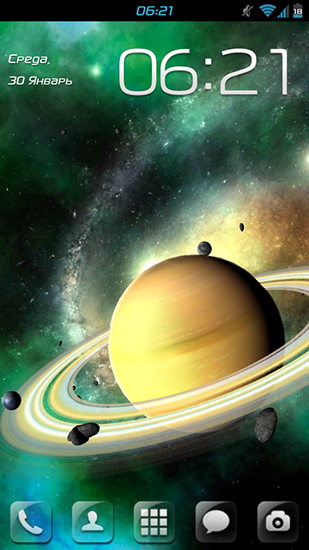 Solar system HD deluxe edition - scaricare Con orologio sfondi animati per Android di cellulare gratuitamente.