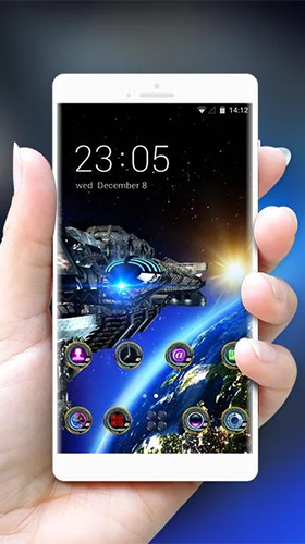 Scaricare Space galaxy 3D by Mobo Theme Apps Team — sfondi animati gratuiti per l'Android su un Desktop. 