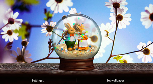 Spring globe - scaricare Fiori sfondi animati per Android di cellulare gratuitamente.