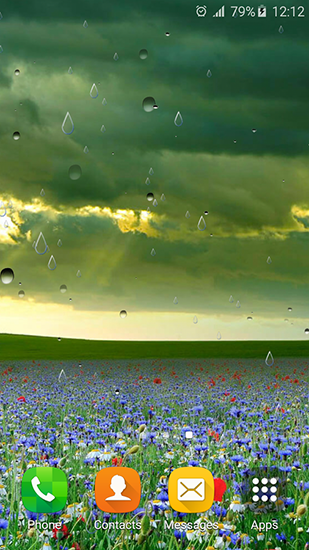 Scarica gratis sfondi animati Spring rain by Locos apps per telefoni di Android e tablet.