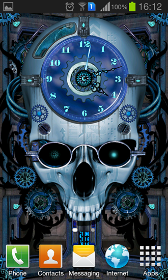 Steampunk clock - scaricare Con orologio sfondi animati per Android di cellulare gratuitamente.