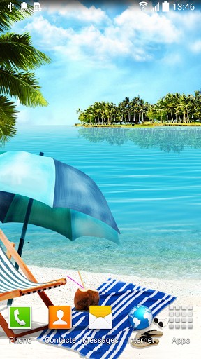 Summer beach - scaricare sfondi animati per Android 3.0 di cellulare gratuitamente.