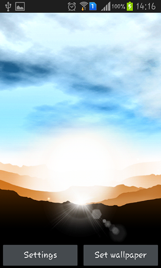 Sunrise by Xllusion - scaricare sfondi animati per Android 4.1.2 di cellulare gratuitamente.