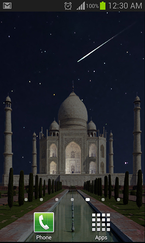 Scarica gratis sfondi animati Taj Mahal per telefoni di Android e tablet.