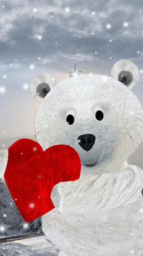 Scaricare Teddy bear: Love 3D — sfondi animati gratuiti per l'Android su un Desktop. 