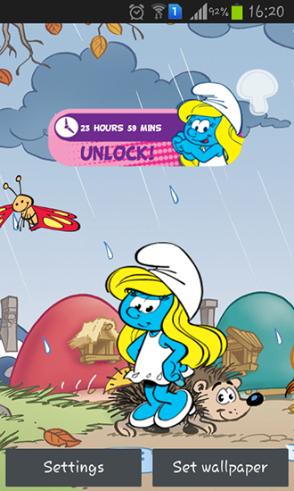 Scarica gratis sfondi animati The Smurfs per telefoni di Android e tablet.