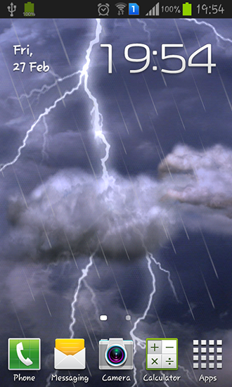 Scarica gratis sfondi animati Thunderstorm per telefoni di Android e tablet.