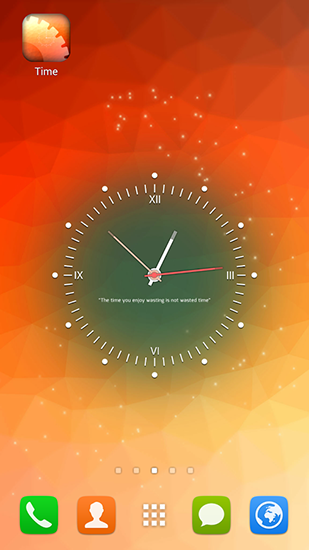 Time - scaricare Con orologio sfondi animati per Android di cellulare gratuitamente.