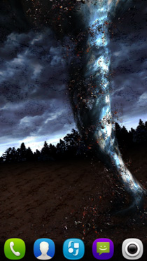 Tornado 3D - scaricare Paesaggio sfondi animati per Android di cellulare gratuitamente.