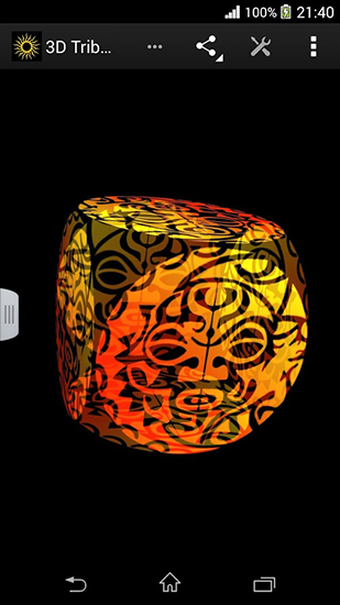 Tribal sun 3D - scaricare sfondi animati per Android 4.1.1 di cellulare gratuitamente.
