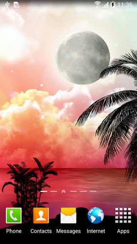 Tropical night - scaricare sfondi animati per Android di cellulare gratuitamente.