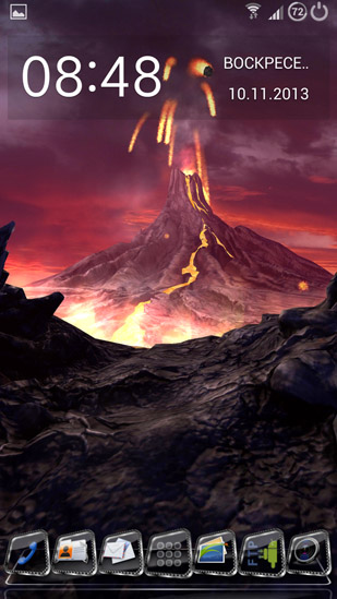 Volcano 3D - scaricare sfondi animati per Android 1 di cellulare gratuitamente.