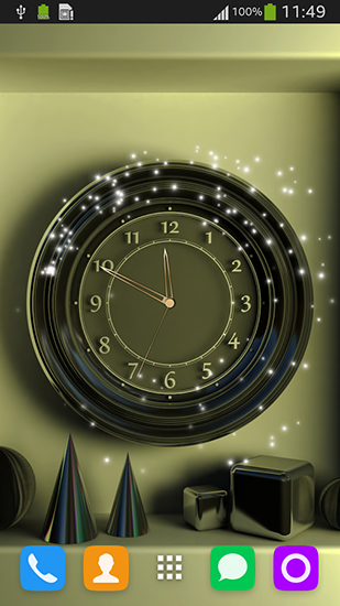 Wall clock - scaricare Con orologio sfondi animati per Android di cellulare gratuitamente.