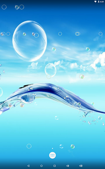 Scarica gratis sfondi animati Water bubble per telefoni di Android e tablet.