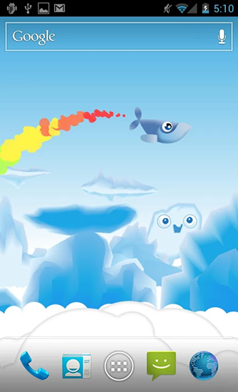 Scarica gratis sfondi animati Whale trail per telefoni di Android e tablet.