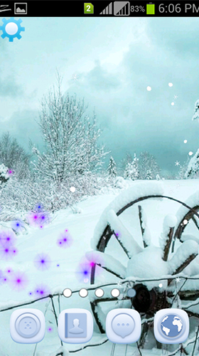 Scaricare Winter snowfall by AppQueen Inc. — sfondi animati gratuiti per l'Android su un Desktop. 