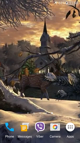 Winter 3D - scaricare Paesaggio sfondi animati per Android di cellulare gratuitamente.