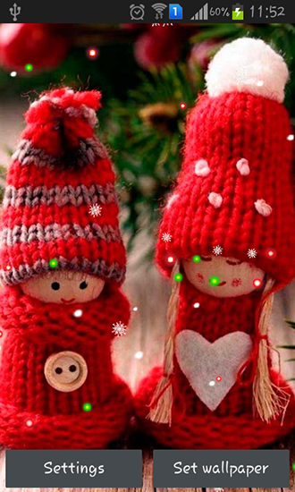 Winter: Dolls - scaricare Vacanze sfondi animati per Android di cellulare gratuitamente.