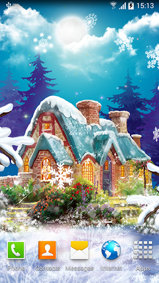 Winter landscape - scaricare sfondi animati per Android 5.0 di cellulare gratuitamente.