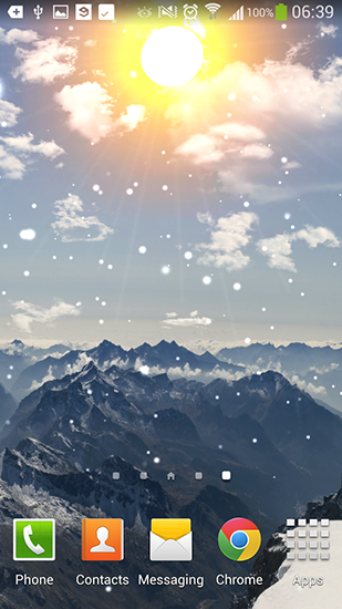 Winter mountain - scaricare sfondi animati per Android 4.4.4 di cellulare gratuitamente.