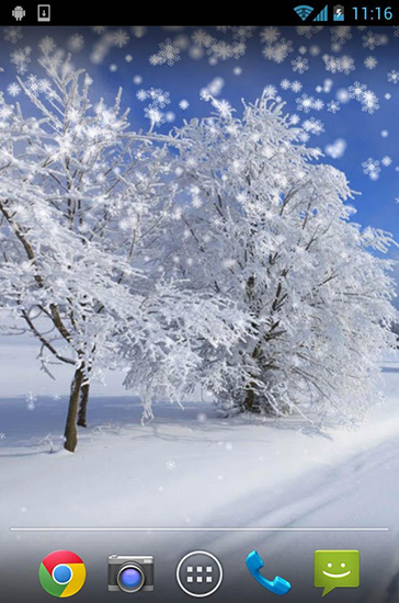 Winter: Snow by Orchid - scaricare Paesaggio sfondi animati per Android di cellulare gratuitamente.