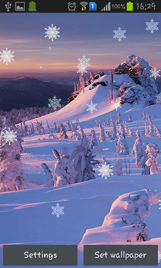 Winter sunset - scaricare sfondi animati per Android 5.1 di cellulare gratuitamente.
