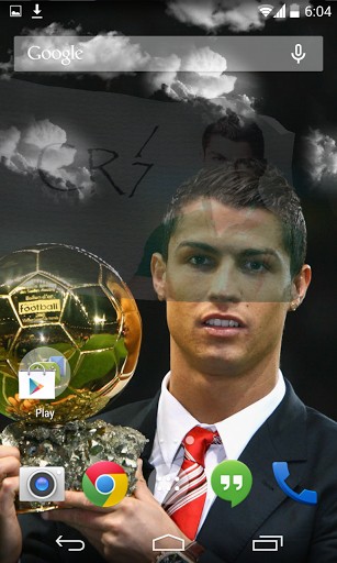 Scaricare 3D Cristiano Ronaldo — sfondi animati gratuiti per l'Android su un Desktop. 