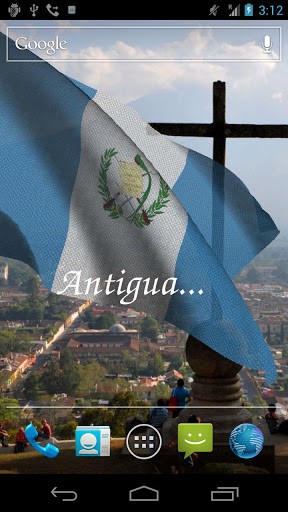 Scaricare 3D flag of Guatemala — sfondi animati gratuiti per l'Android su un Desktop. 