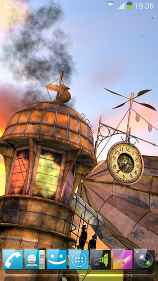 Scaricare 3D Steampunk travel pro — sfondi animati gratuiti per l'Android su un Desktop. 