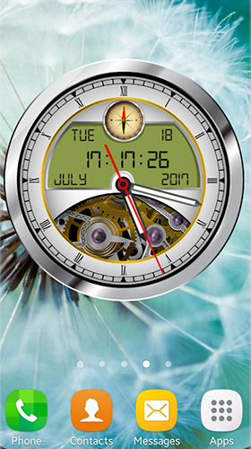 Screenshot dello Schermo Analog clock 3D sul cellulare e tablet.