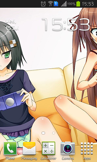 Scaricare Anime girl — sfondi animati gratuiti per l'Android su un Desktop. 