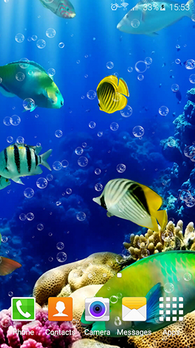 Screenshot dello Schermo Aquarium by Top Live Wallpapers sul cellulare e tablet.